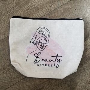 2/$25 Canvas Makeup Bag with Zipper